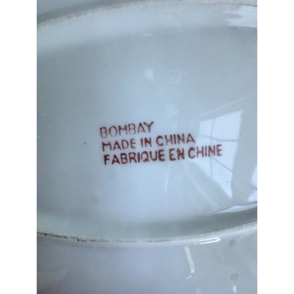 Vintage Bombay Company Blue & White Ceramic Soup Tureen with Matching Platter - Picture 11 of 16